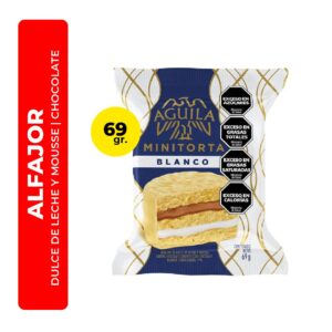 alfajor aguila minitorta blanco