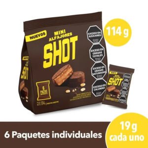 shot alfajor mini x6u x 114g 7622202223372